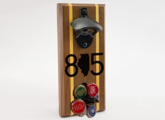 815 with Illinois Middle Magnetic Bottle Opener
