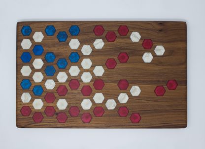 American Flag Hexagon Cutting Board - Image 3