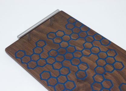 Hexagon Inlay Serving Tray - Image 3