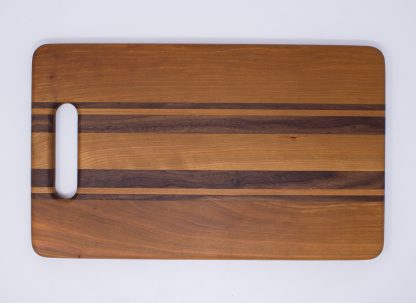 Cherry and Walnut with Handle Cutting Board - Image 3