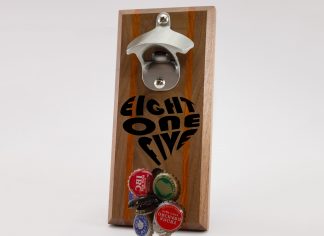 Eight One Five Heart Magnetic Bottle Opener