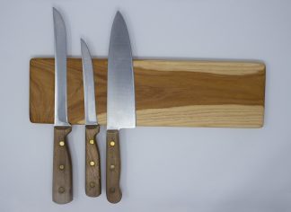 Hickory Magnetic Knife Holder - Wide