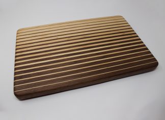 Striped Cutting Board - Walnut and Maple