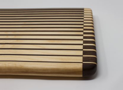 Striped with Flipped Ends Cutting Board - Walnut and Maple - Image 3