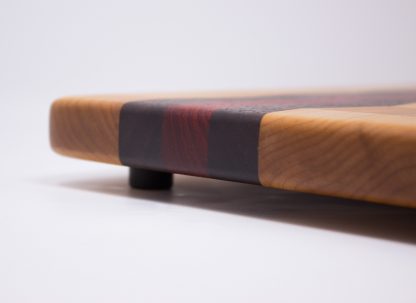 Chevron Cutting Board - Walnut, Maple with Padauk - Image 3