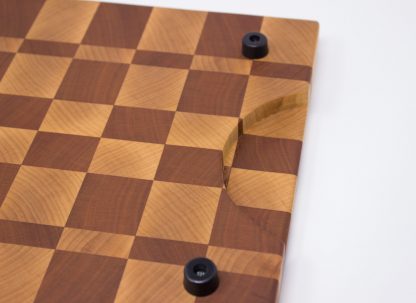 Maple and Cherry Checkerboard End Grain Cutting Board - Image 7