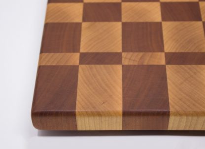 Maple and Cherry Checkerboard End Grain Cutting Board - Image 3