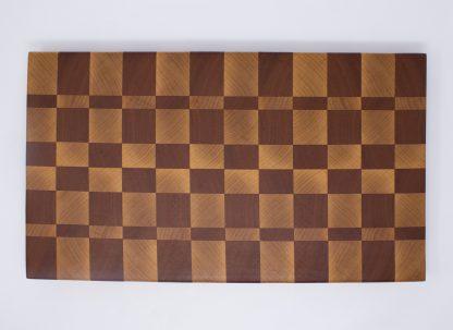 Maple and Cherry Checkerboard End Grain Cutting Board - Image 4