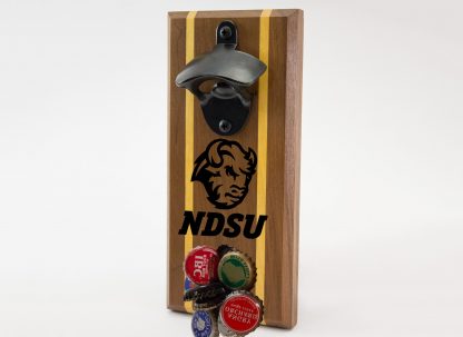 North Dakota State University Bison Head with Black