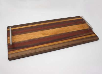 Walnut, Cherry and Padauk Serving Tray - Image 4