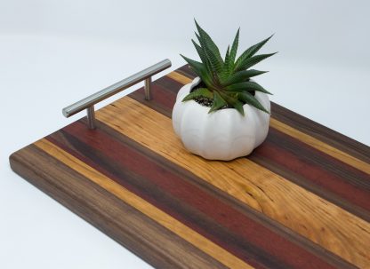 Walnut, Cherry and Padauk Serving Tray - Image 6