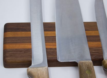 Magnetic Knife Holder - Walnut and Cherry Striped - Image 6