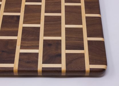 Brick Pattern Cutting Board - Walnut and Maple - Image 3