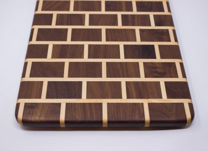 Brick Pattern Cutting Board - Walnut and Maple - Image 4