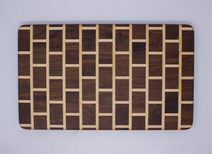 Brick Pattern Cutting Board - Walnut and Maple - Image 2
