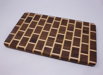 Brick Pattern Cutting Board - Walnut and Maple - Image 5