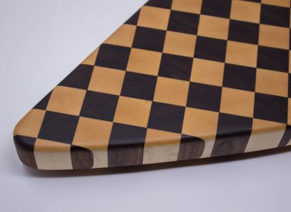 Cheap Trick Guitar End Grain Cutting Board - Walnut and Maple - Image 5