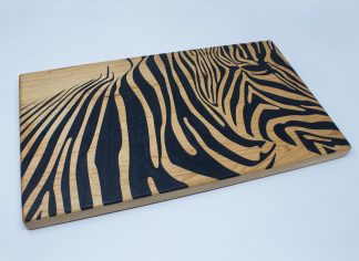 Zebra Print Cutting Board