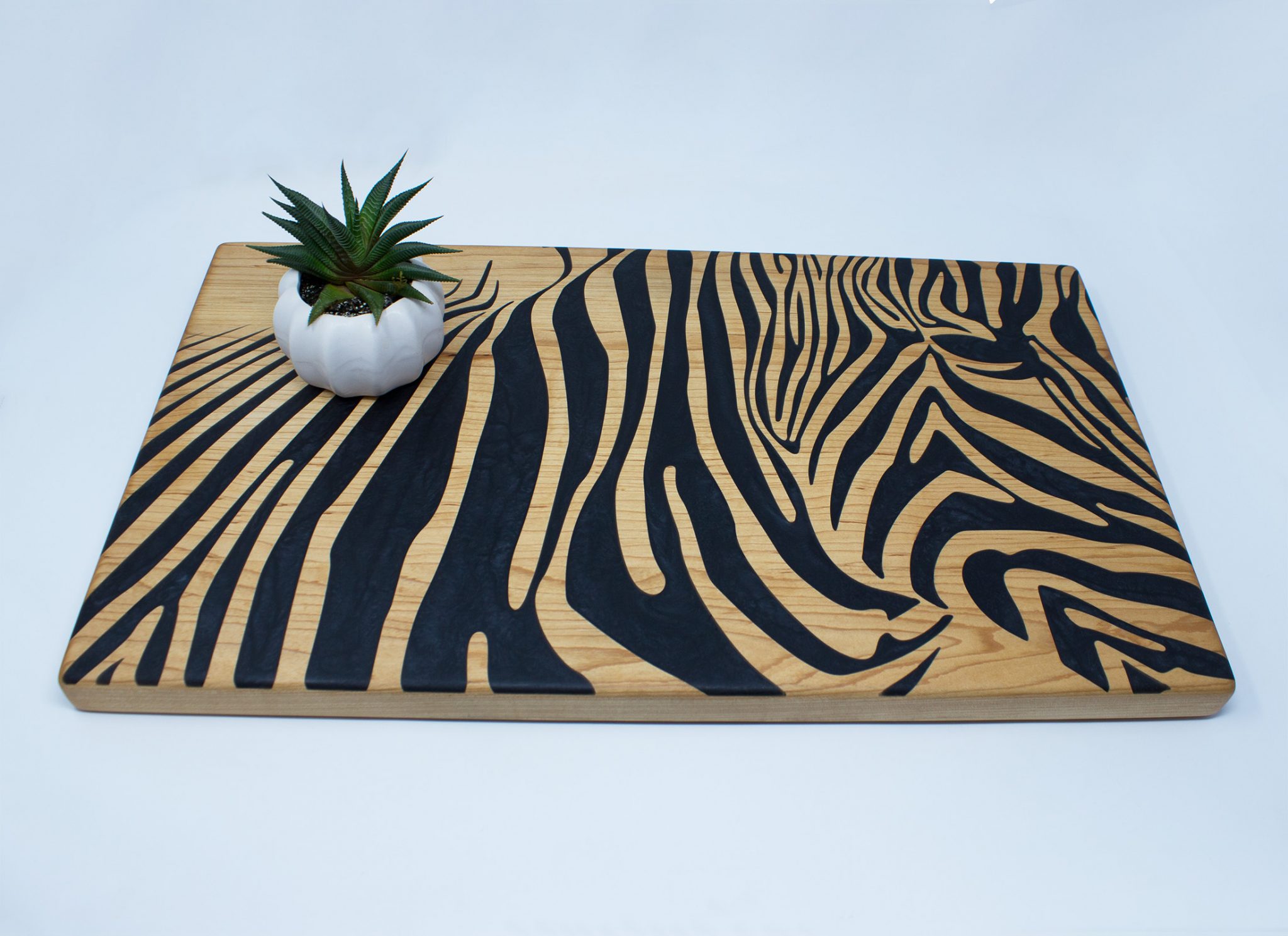Zebra Print Cutting Board Rockford Woodcrafts
