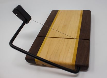Walnut and Maple with Yellowheart Stripes