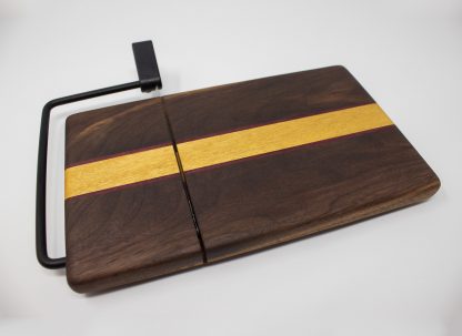 Walnut with Yellow Middle and Small Purple Stripe - Image 2