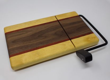 Walnut with Yellowheart Edges and Red Stripes - Image 4