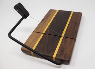 Walnut with Yellowheart Stripes