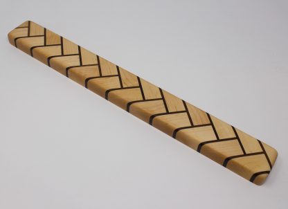Herringbone Wood Magnetic Knife Holder - Maple and Walnut - Image 3