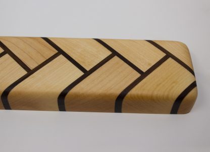Herringbone Wood Magnetic Knife Holder - Maple and Walnut - Image 4
