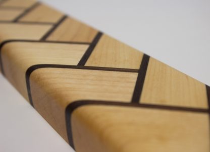 Herringbone Wood Magnetic Knife Holder - Maple and Walnut - Image 7