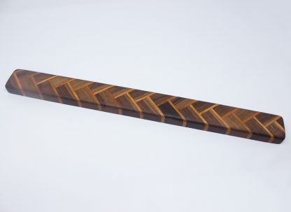 Herringbone Wood Magnetic Knife Holder - Walnut and Cherry - Image 6