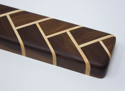 Herringbone Wood Magnetic Knife Holder - Walnut and Maple - Image 4