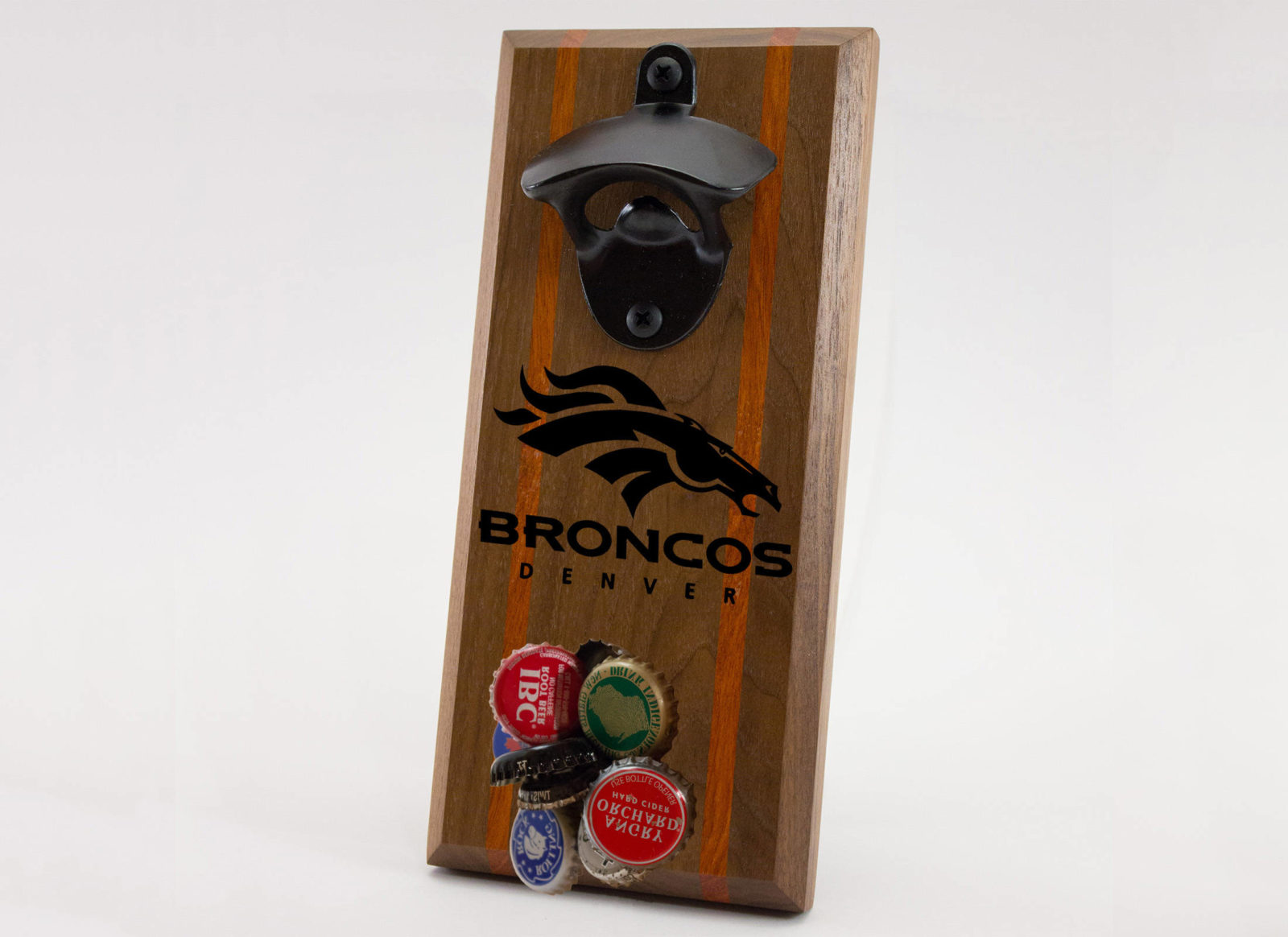Denver Broncos Bottle Opener Rockford Woodcrafts