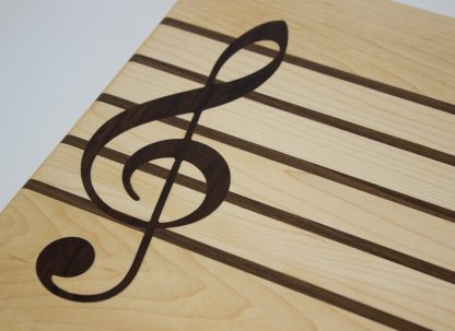 Music Staff with Treble Clef Cutting Board - Image 2