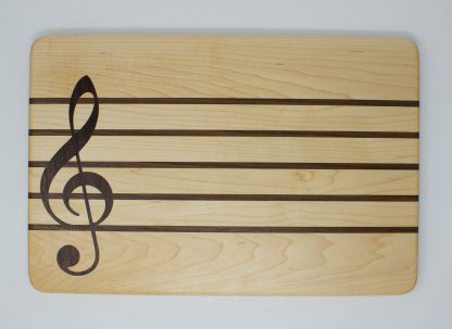 Music Staff with Treble Clef Cutting Board - Image 3
