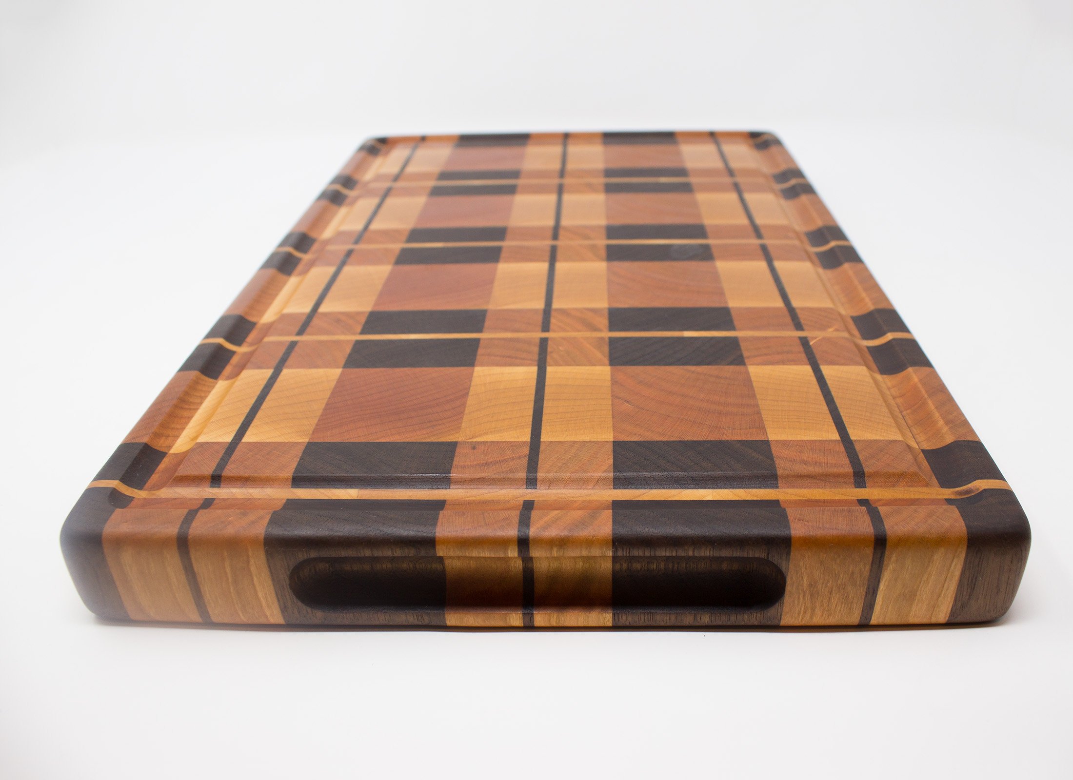 Fan Pattern End-Grain Cutting Board