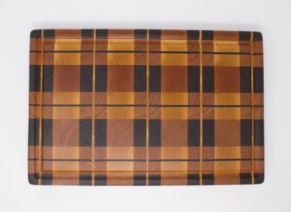Plaid End Grain Cutting Board - Maple, Walnut and Cherry - Image 6