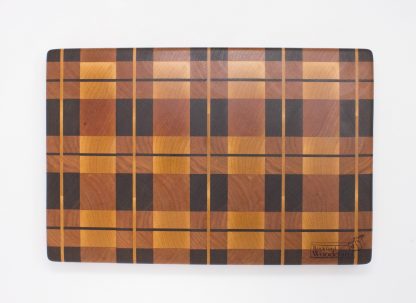 Plaid End Grain Cutting Board - Maple, Walnut and Cherry - Image 7
