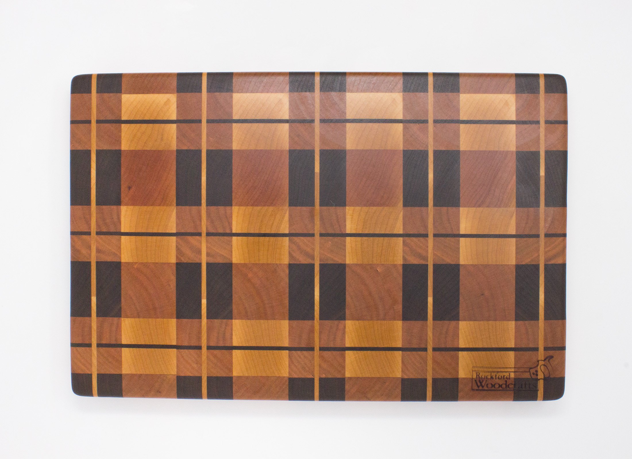 Plaid End Grain Cutting Board — Mostad Works