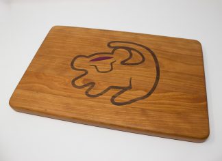 Simba Lion King Inlay Cutting Board