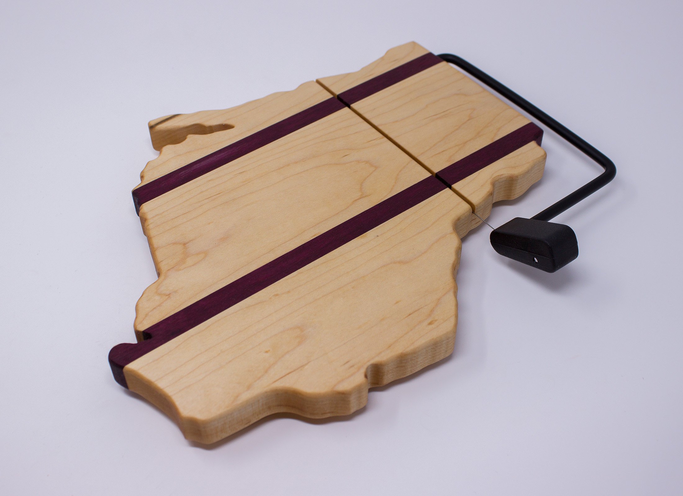 Choose from 4 wood combinations  Custom made hardwood cheese slicing board 